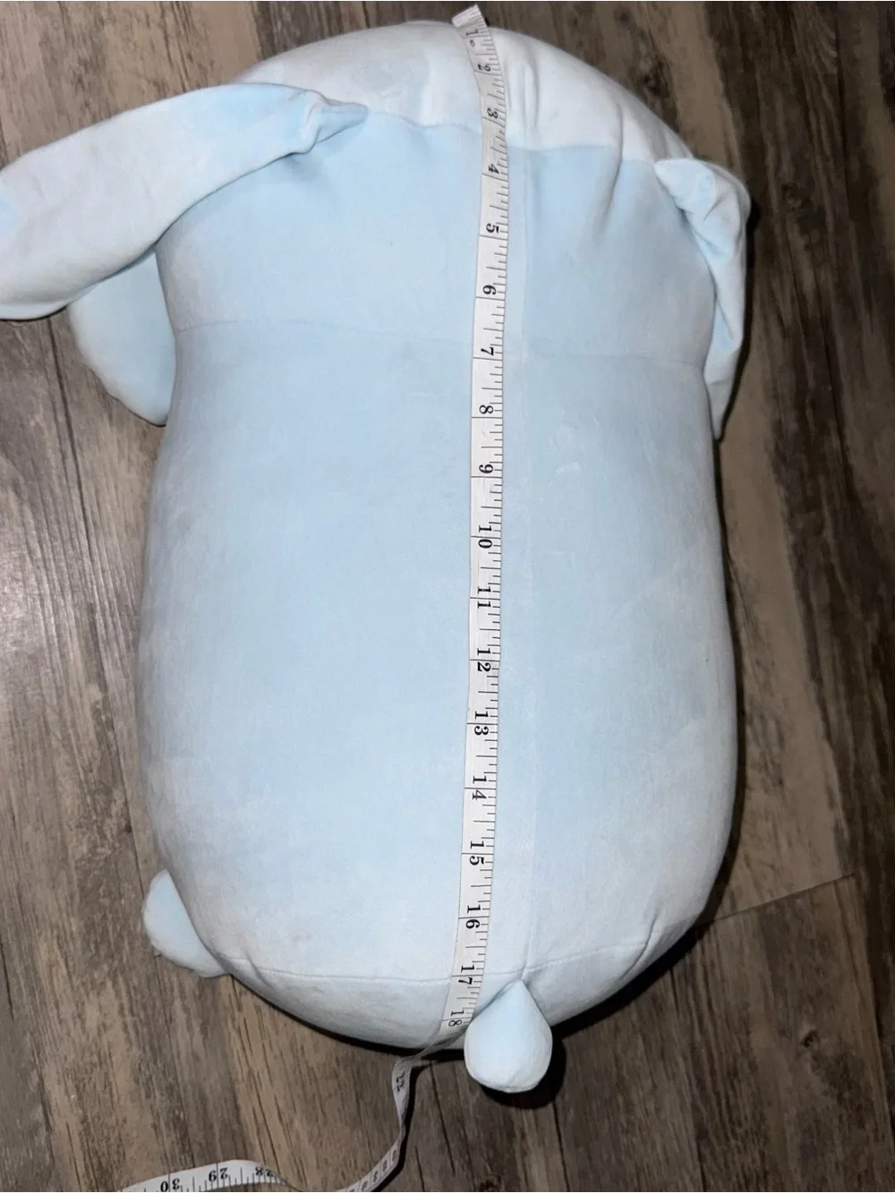 Squishmallows Light Blue Bunny Body Pillow Plush